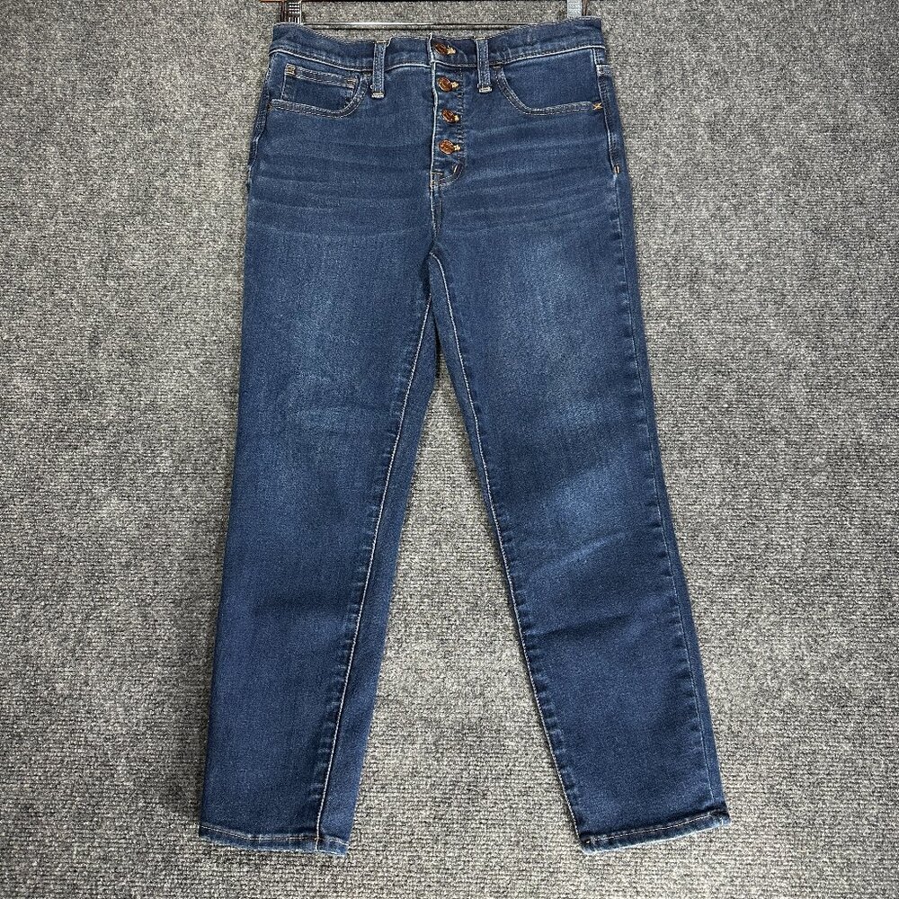 Madewell Jeans Womens 27 10in High Rise Skinny Cotton Stretch Pockets Button Fly